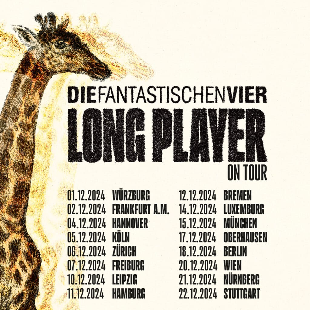 Arena Ticket | Die Fantastischen Vier - Long Player On Tour 2024 Leipzig QUARTERBACK Immobilien ARENA 10.12.2024 20:00 Uhr | 2024 12 10 Fanta 4