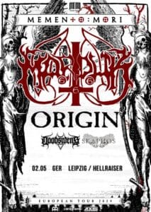 Arena Ticket | Marduk - Memento Mori Tour 2024 Leipzig Hellraiser 02.05.2024 18:45 Uhr | 2024 05 02 Marduk