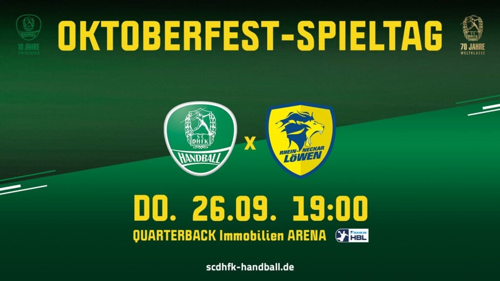 Arena Ticket | SC DHfK Leipzig - Rhein Neckar Löwen 26.09.2024 19:00 Uhr QIA Leipzig | 2024 09 26 RNL 16zu9