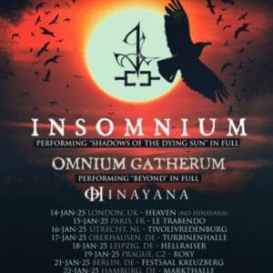 INSOMNIUM „Beyond the Shadows Tour 2025“ Leipzig Hellraiser 18.01.2025 19:30 Uhr