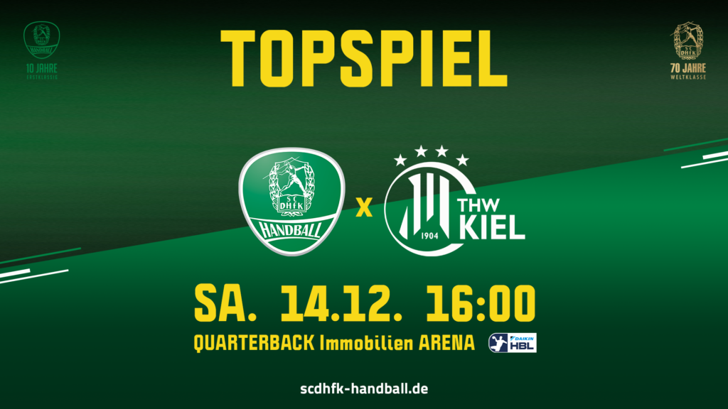 Arena Ticket | SC DHfK Leipzig - THW Kiel 14.12.2024 16:00 Uhr QIA Leipzig | 2024 10 24 Kiel 16zu9