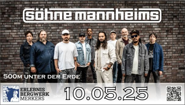 Arena Ticket | Söhne Mannheims - 500 m unter der Erde Merkers Erlebnis Bergwerk Merkers 10.05.2025 19:30 Uhr | 2025 05 10 Soehne Mannheims