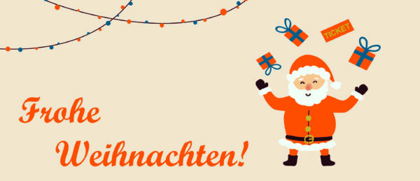 Arena Ticket | Ticketumschlag „Frohe Weihnachten“ | Ticketumschlag Weihnachten scaled