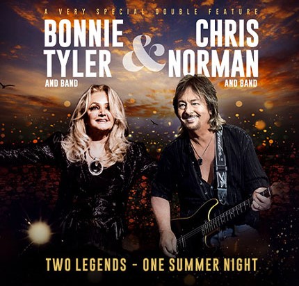 Arena Ticket | Bonnie Tyler & Chris Norman - a very special double feature Halle Freilichtbühne Peißnitz 11.07.2025 19:00 Uhr | 2025 07 11 Bonnie Tylor Chris Norman