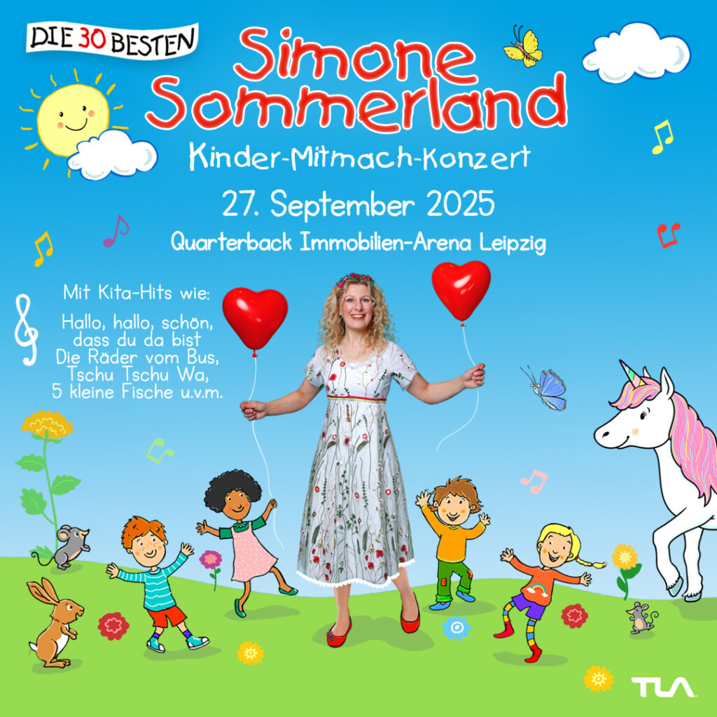 Arena Ticket | Simone Sommerland -Kinder Mitmach-Konzert QUARTERBACK Immobilien ARENA 27.09.2025 16:00 Uhr | 2025 09 27 Simone Sommerland