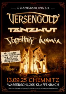 Arena Ticket | 4. KLAFFENBACH OPEN AIR 2025 - Chemnitz Wasserschloss Klaffenbach 13.09.2025 17:40 Uhr | 2025 09 13 Klaffenbach Open Air