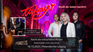 Arena Ticket | TAKAYO - MUSIK DIE SEELEN BERÜHRT! Peterskirche Leipzig 18.10.2025 20:00 Uhr | 2025 10 18 Takayo