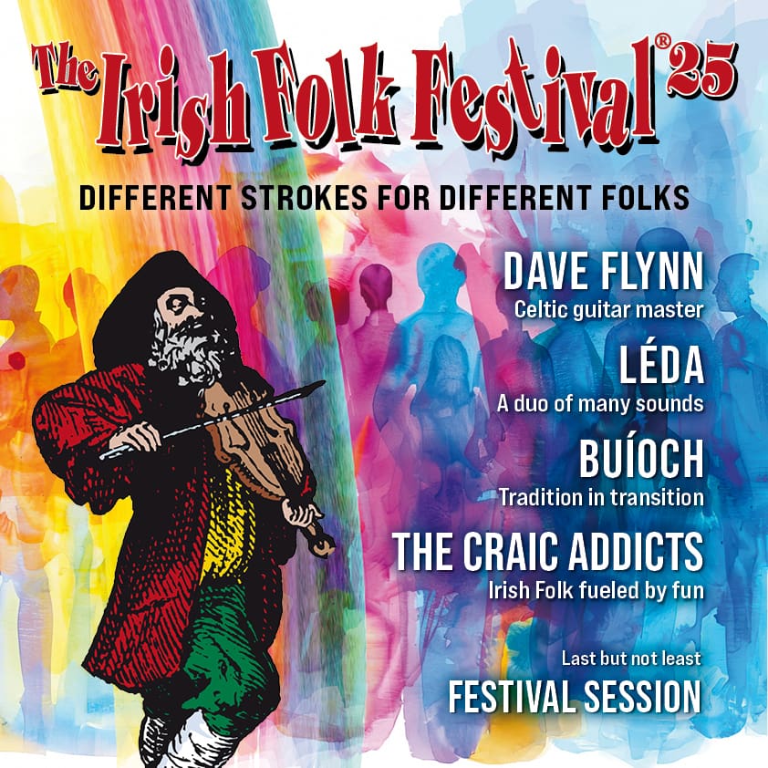 Arena Ticket | Irish Folk Festival 2025 „Different Strokes for Different Folks“ Gewandhaus zu Leipzig, Großer Saal 12.11.2025 20:00 Uhr | 2025 11 12 Irish Folk Festival
