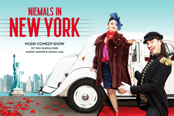 Arena Ticket | Adrian Laza & Nadine Hammer: Niemals in New York - Blauer Salon/ Leipziger Central Kabarett 26.09.2025 20:00 Uhr | 2026 04 26 Niemals in New York