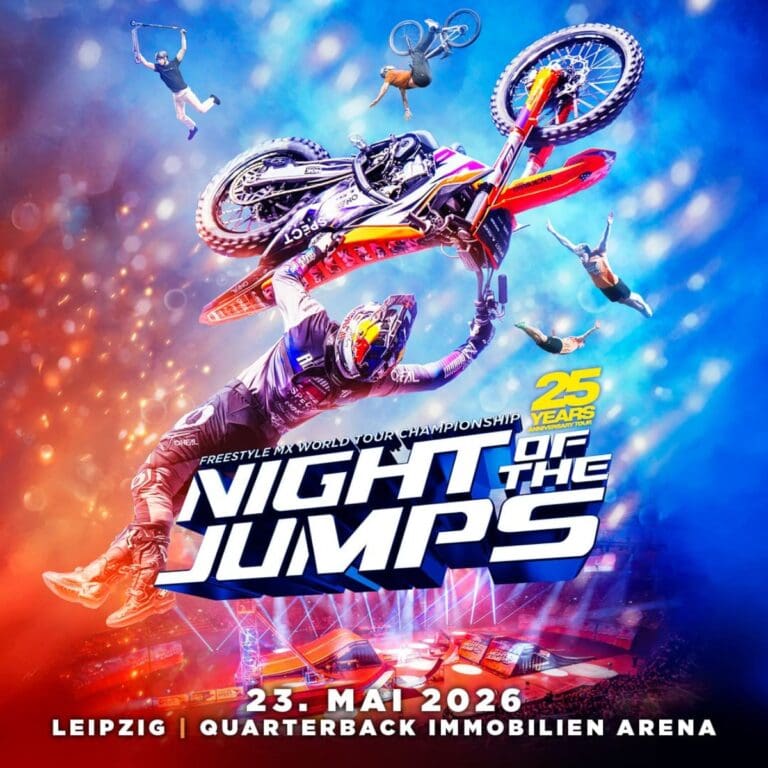 NIGHT of the JUMPs - Freestyle MX World Tour Championship 2026 QUARTERBACK Immobilien ARENA 23.05.2026 19:00 Uhr