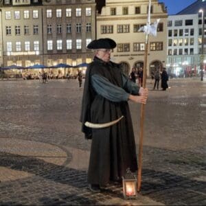 Rundgang mit NACHTWÄCHTER BREMME® - Stadtführungen und Rundfahrten in Leipzig bis 31.12.2026  19:00 20:00 21:00 Uhr