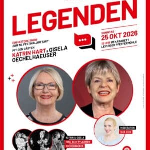Lachmesse - Legenden: Katrin Hart und Gisela Oechelhaeuser - Leipziger Pfeffermühle Kabarett Leipzig 25.10.2026 15:00 Uhr