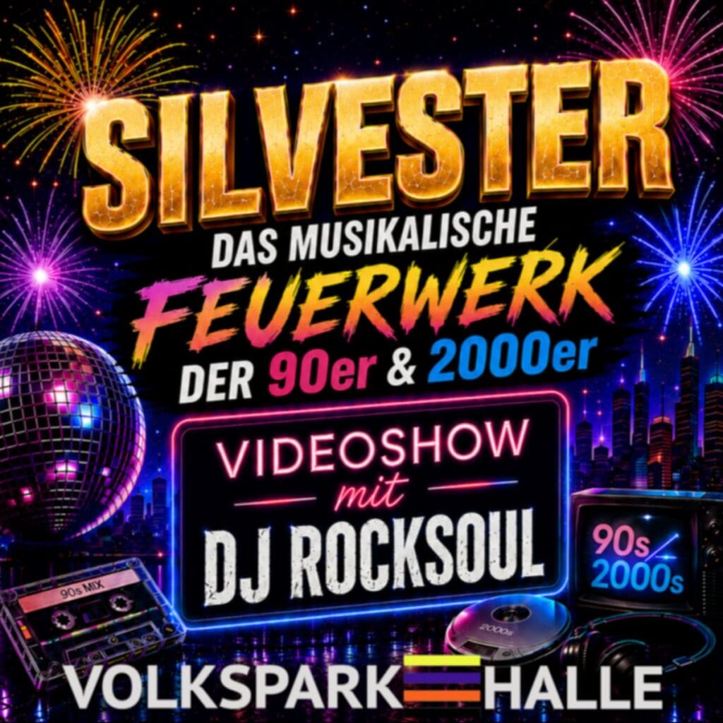 Silvester im Volkspark - Halle Volkspark 31.12.2026 21:00 Uhr 7 Arena Ticket | Silvester im Volkspark - Halle Volkspark 31.12.2026 21:00 Uhr | 2026 12 31 Silvester im Volkspark 1x1 20260807124850
