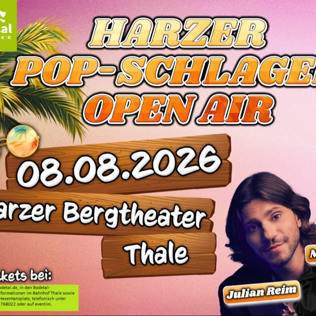 Harzer Pop-Schlager Open Air Thale Harzer Bergtheater 08.08.2026 20:00 Uhr 9 Arena Ticket | Harzer Pop-Schlager Open Air Thale Harzer Bergtheater 08.08.2026 20:00 Uhr | 2026 08 08 Harzer Pop Schlager 1x1 20260516132900