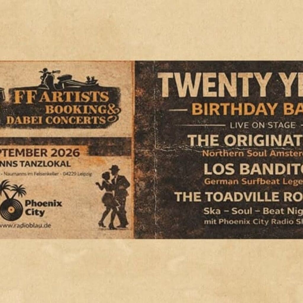 FF-DABEI-BOOKING 20 YEARS BIRTHDAY BASH - Naumanns Tanzlokal Leipzig 19.09.2026 20:00 Uhr 2 Arena Ticket | FF-DABEI-BOOKING 20 YEARS BIRTHDAY BASH - Naumanns Tanzlokal Leipzig 19.09.2026 20:00 Uhr | 2026 09 19 FF Dabei 1x1 20260604144842