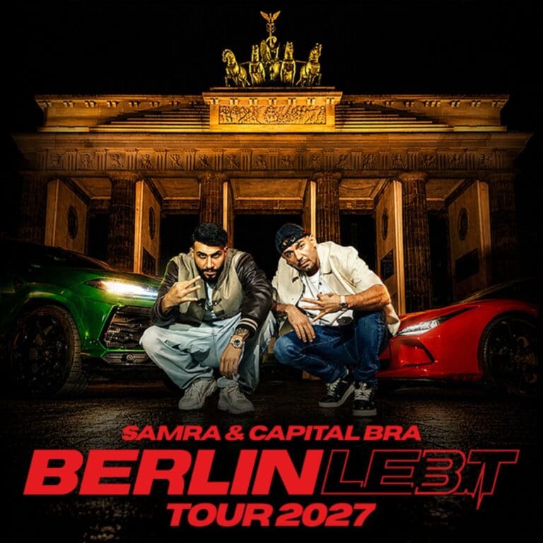 Samra & Capital Bra - Berlin lebt Tour 2027 Leipzig QUARTERBACK Immobilien ARENA 21.03.2027 20:00 Uhr